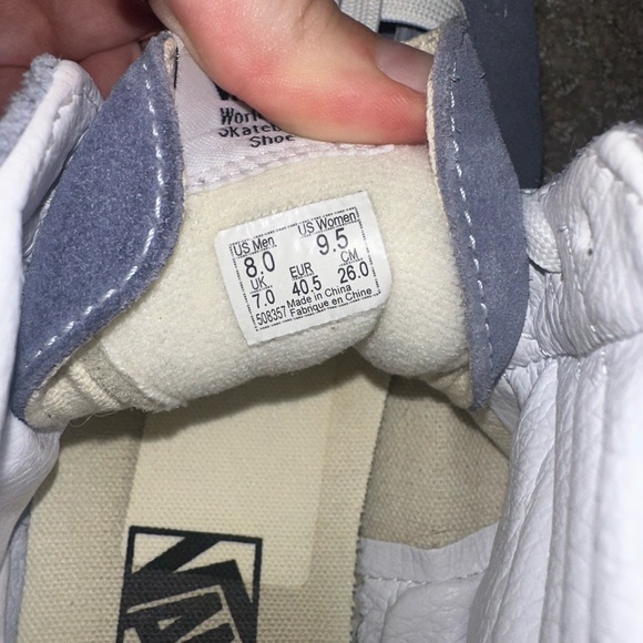 Sk8-Hi Light Blue Vans W9.5/M8 - Picture 6 of 9